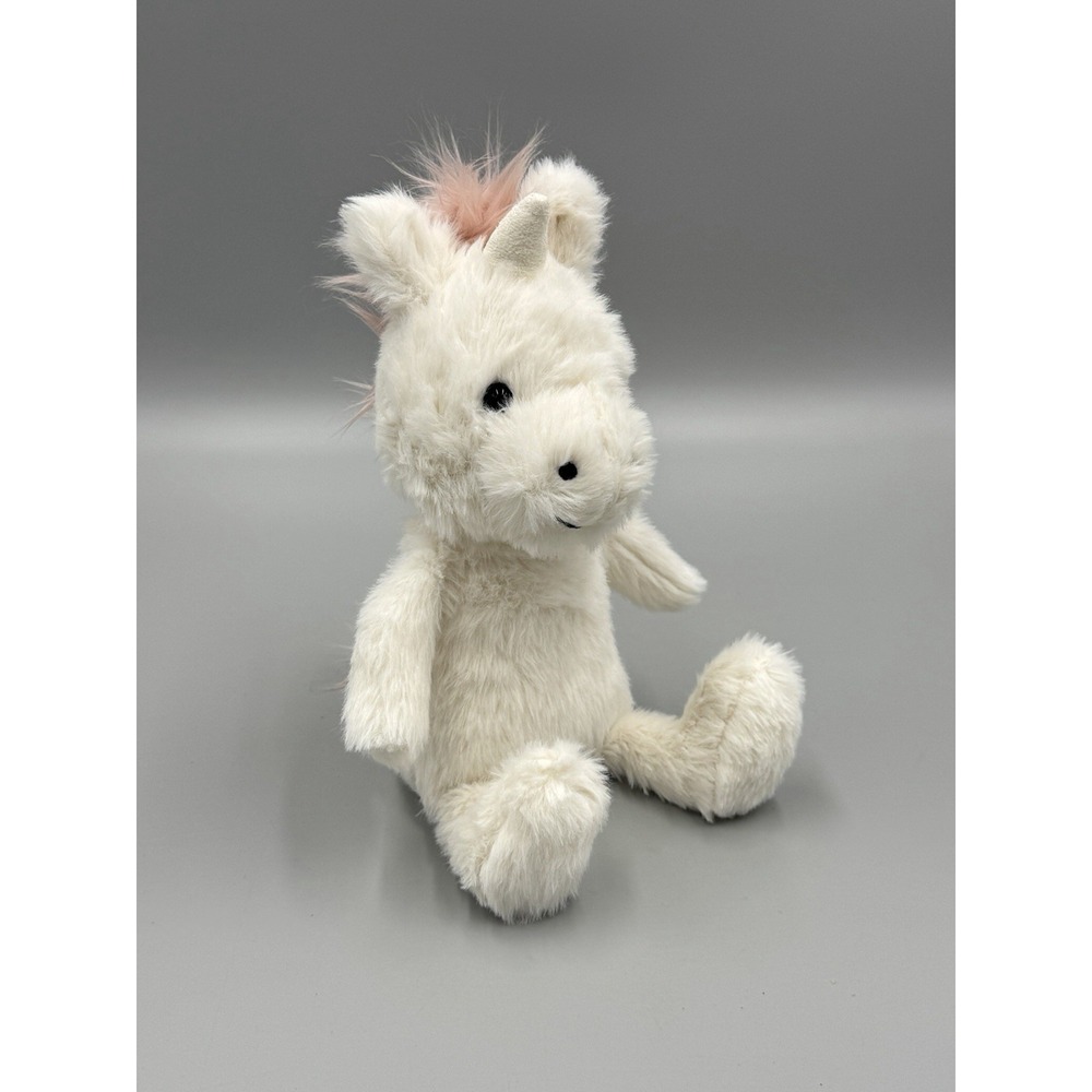Jellycat Unicorn Plush Cream Pink Mane Small 8 Inch Stuffed Animal